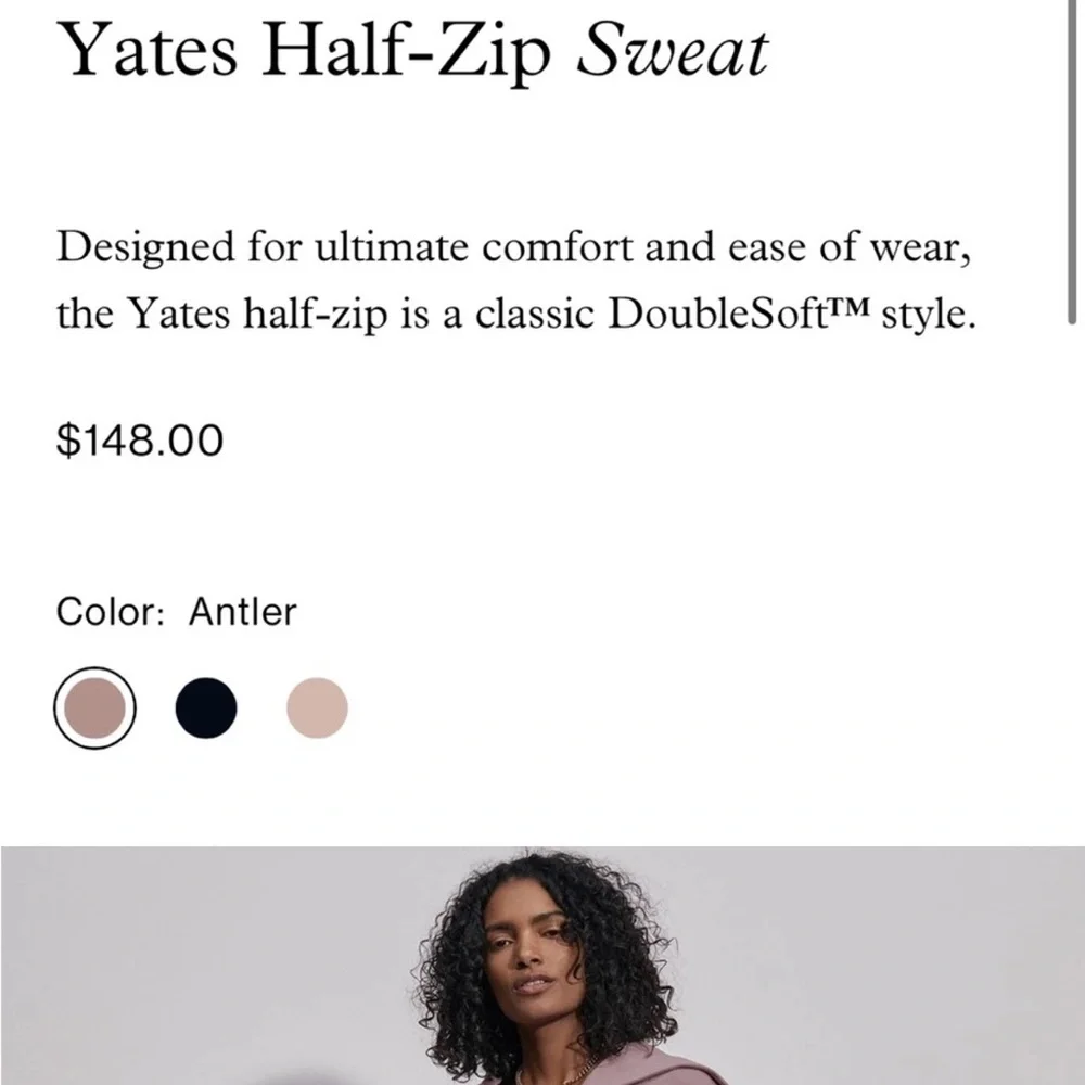 Varley Yates Half Zip Sweatshirt - Picture 9 of 12
